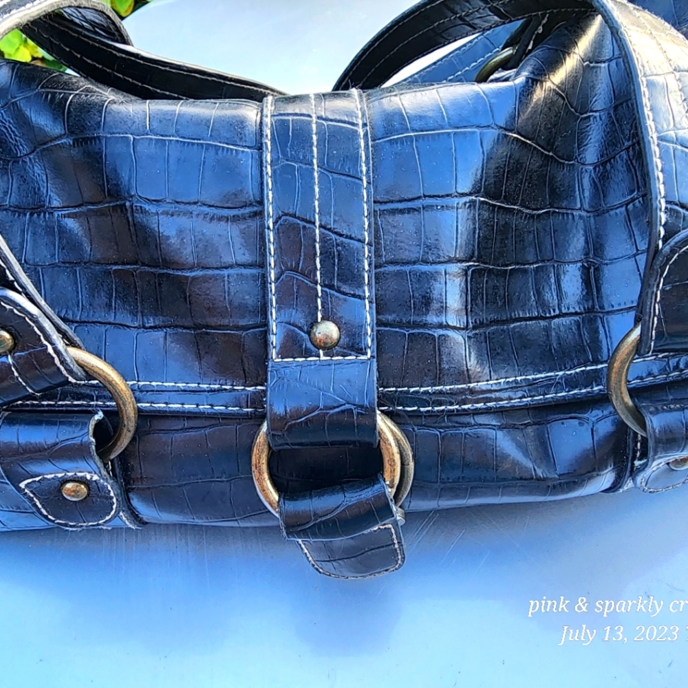 Black Leather fashion bag